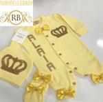 3pcs HRH Crown Set - Yellow/Gold