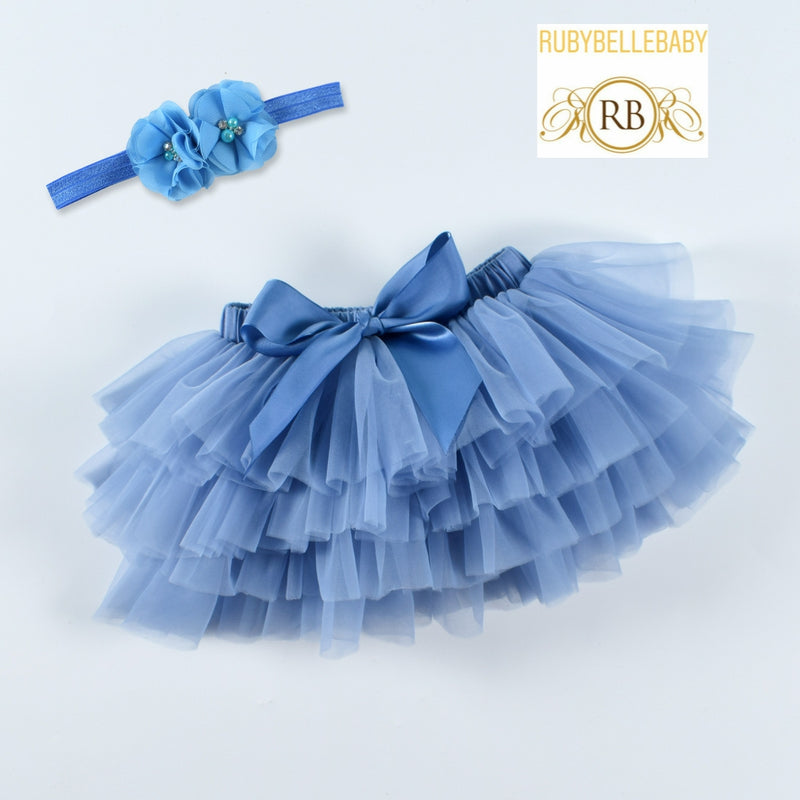 Ice Blue Tutu Skirt Set