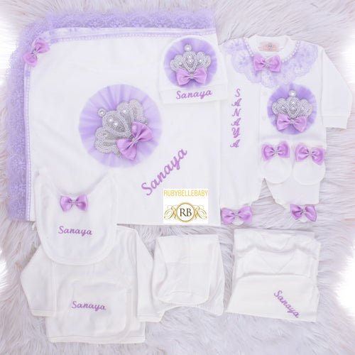10pcs Jeweled Set - Lilac