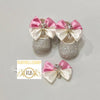 Bling Baby Shoes Set - Pink/White