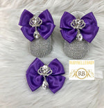 Swarvoski Princess Shoe Set - Purple/Silver