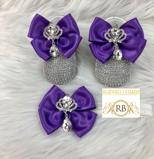 Princess Shoe Set - Purple/Silver