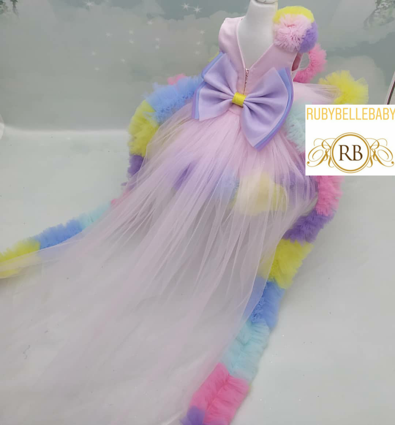 Rainbow Party Dress RUBYBELLEBABY Rainbow Party Dress RUBYBELLEBABY