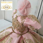 Quinn Ball gown Dress - Pink