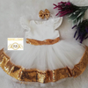 Brielle Infant Dress - White/Gold