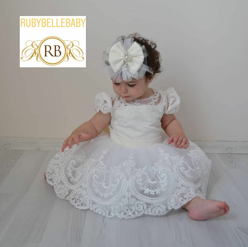 Vanessa Infant Dress - White