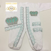 3pcs HRH Crown Set - Mint Green