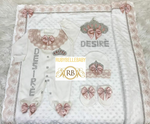 4pcs Princess Crown Blanket Set - Blush