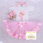 Princess Crown 1st Birthday Girl Set with Bling Shoes - All Colors