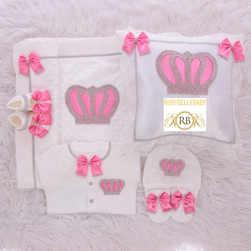 6pcs Royal Crown Set - Pink