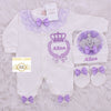 3pcs Jewel Crown Set - Lilac
