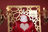 Nicolina Velvet Hearts Valentine Girls Dress - Red