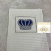 HRH Crown Wool Blanket - Blue