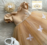 Colette Butterfly Dress - Gold