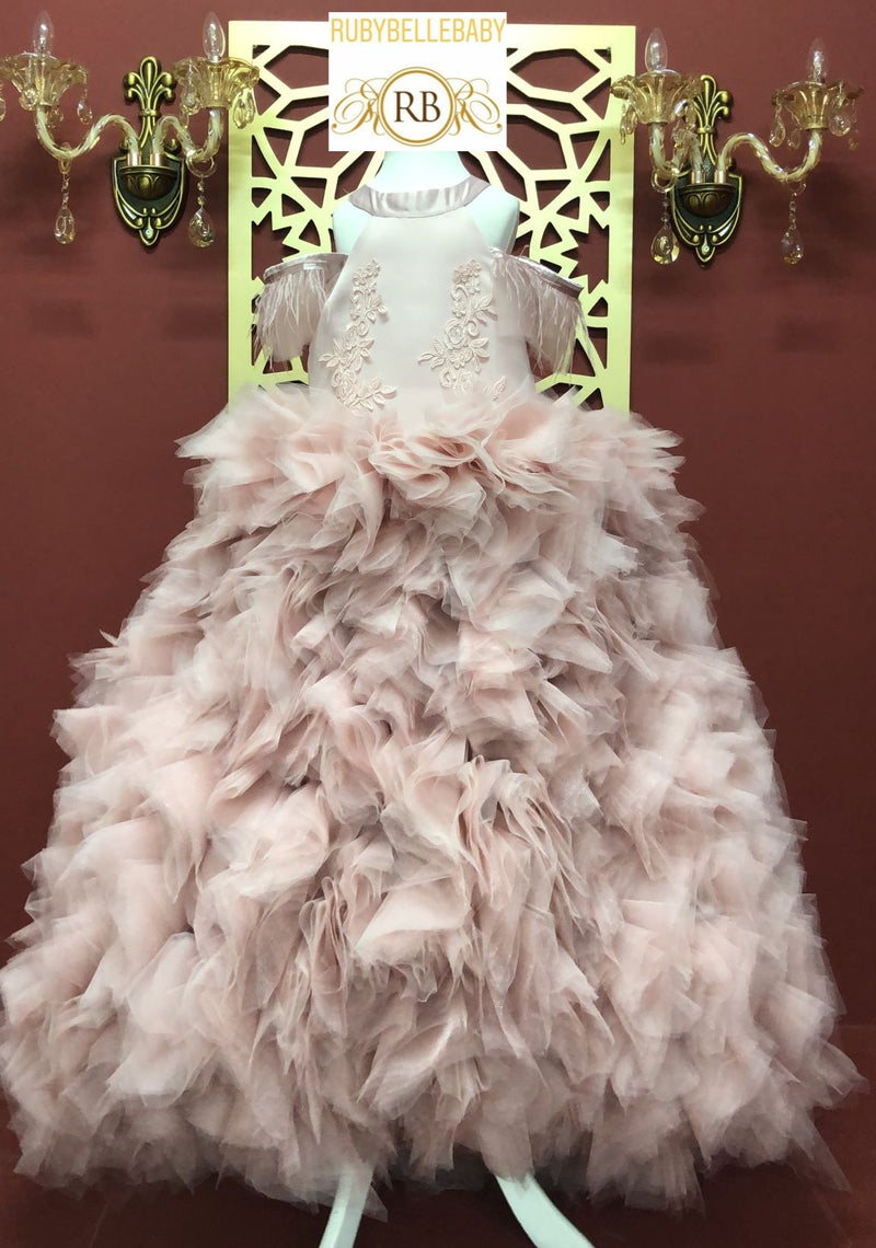 Alvina Couture Dress - Blush Pink