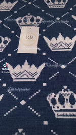 Rubybellebaby Soft Knit Organic Crown Baby Blanket