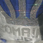 3pcs Prince Crown Pillow Set - Royal Blue/Silver