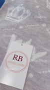 Rubybellebaby Soft Knit Organic Crown Baby Blanket