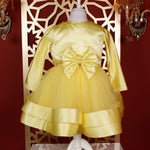 Daylily Beaded Dress Set - Yellow