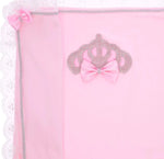 Bling Baby Girl Princess Crown Receiving Blanket - Pink