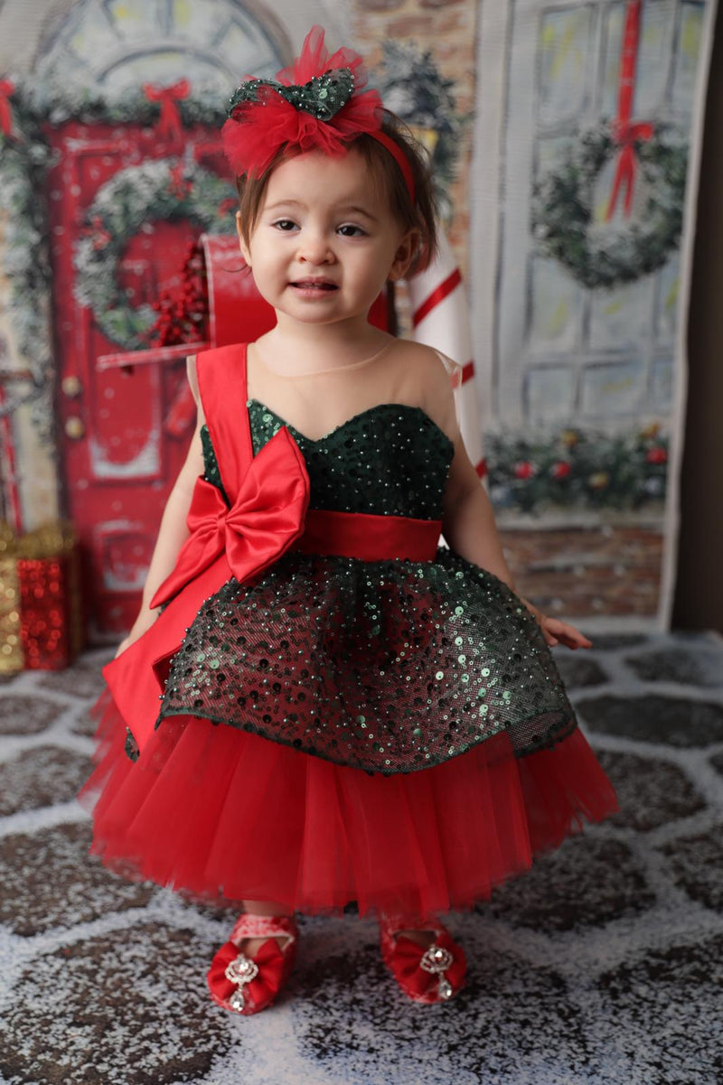 christmas party dress with bow Bow Christmas Dress