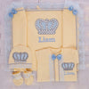 4pcs HRH Crown Set - Yellow/Light Blue