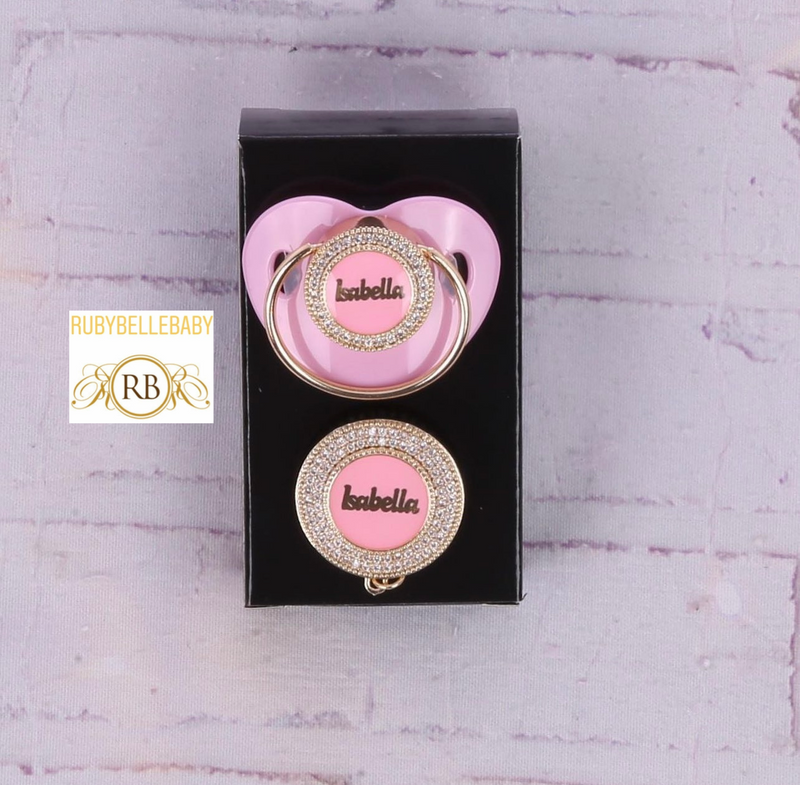 Bling Baby Pacifier - Pink