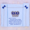Personalized Inscription Prayer Word Poetry Mink Baby Blanket - Blue