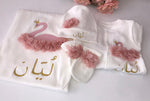 4pcs Swan Set - Blush Pink