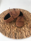 Baby Boy Moccasins Shoe Set - Brown