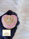Crown Bling Baby Pacifier - Pink/Gold