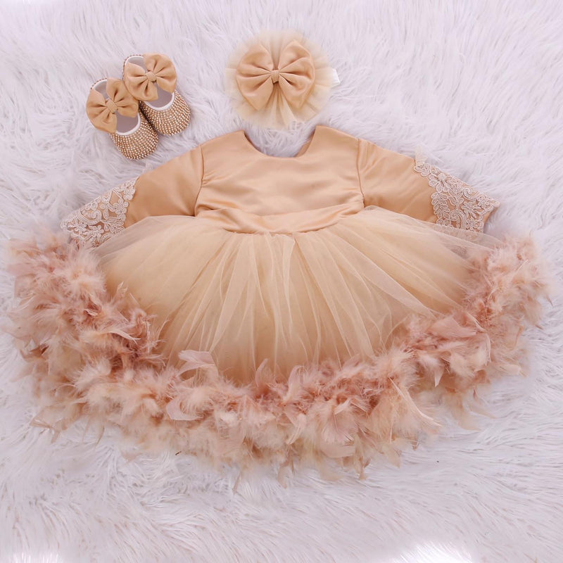 Layla Gold Infant Girls Party Dress - Gold 5T Layla Gold Infant Girls Party Dress - Gold 5T