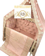 Luxury Newborn Baby Girl Bedding Set