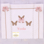 Newborn Baby Girl Luxury Butterfly Blanket - Blush