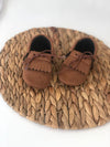 Baby Boy Moccasins Shoe Set - Brown