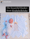 Personalized Inscription Prayer Word Poetry Mink Rainbow Baby Blanket - Gold