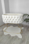 Luxury Oxford Velvet Bassinet