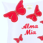 6pcs Bling Butterfly Blanket Set - Red