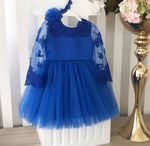 Melinda Blue Dress Set - Royal Blue