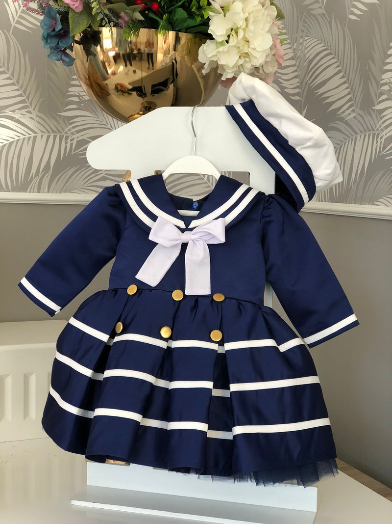 Sailor Nautical Outfit Girls Dress Set