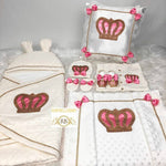 7pcs Royal Crown Set - Pink - RUBYBELLEBABY
